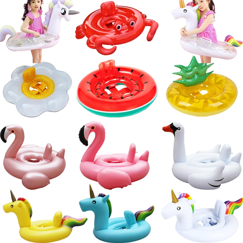 

YUYU inflat flamingo Swim ring baby unicorn pool float Inflatable circle Swan kid Swim ring Pool Toy babi float swimming pool