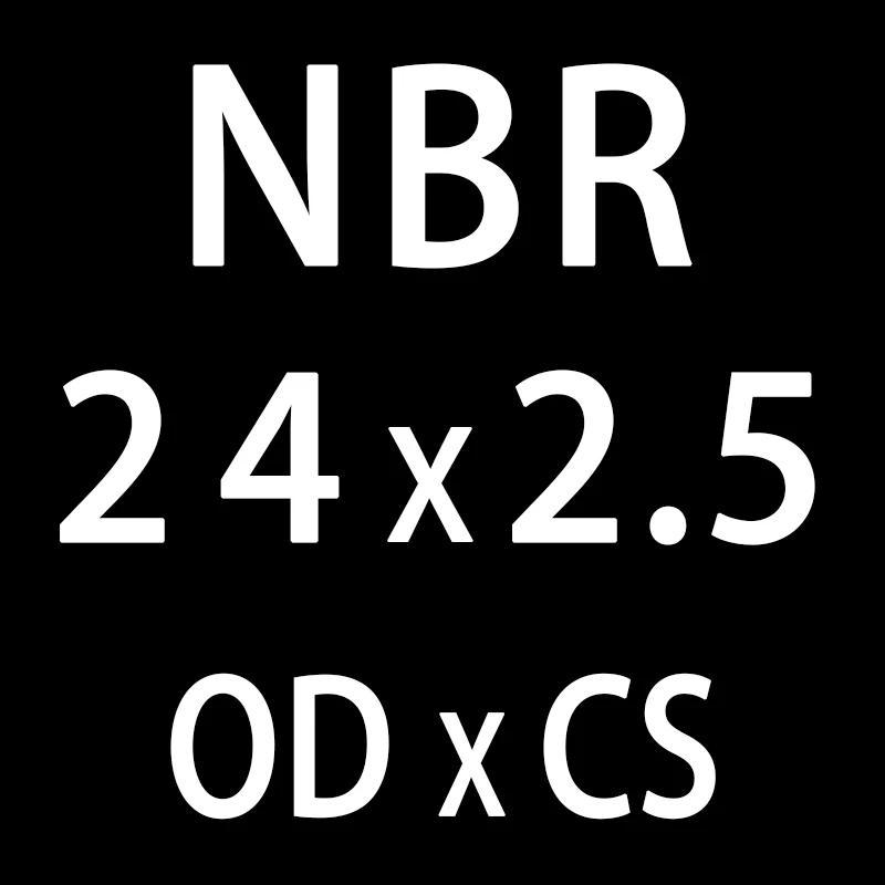 20 шт./лот резиновым кольцом черный NBR уплотнения-хомут с круглым воротником для мальчиков и девочек 2,5 мм Толщина OD21/22/23/24/25/26/27/28/29/30*2,5 мм кольцевое уплотнение прокладки, шайбы - Цвет: OD24mm