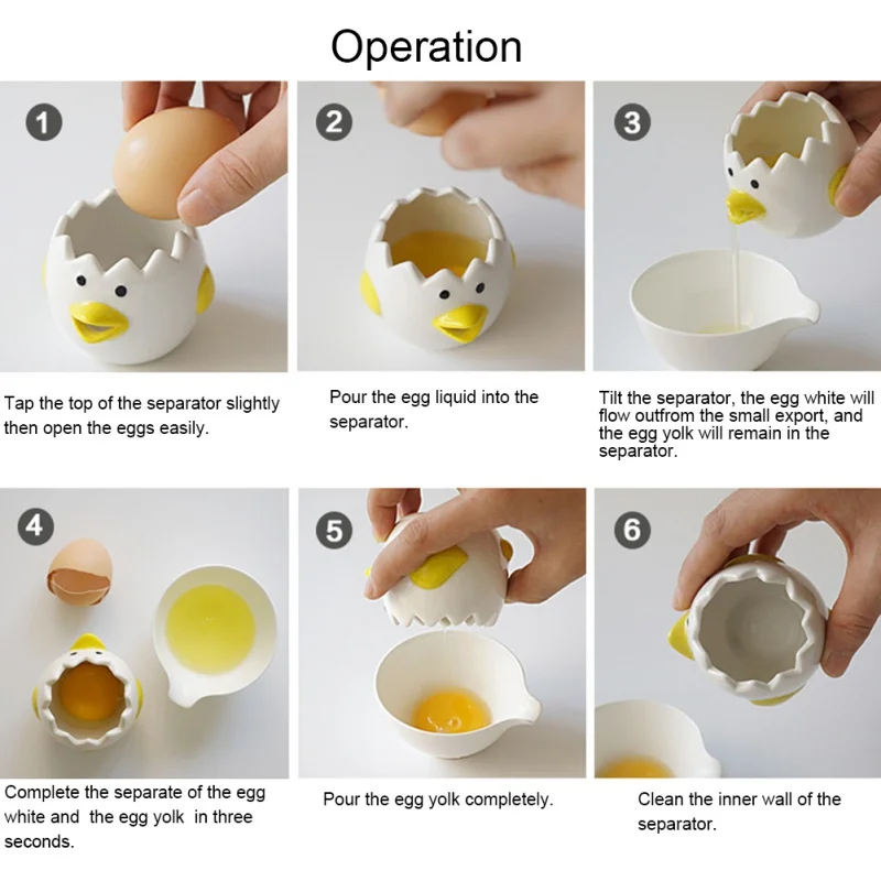 Яичный сепаратор, яичный желток, белый сепаратор, разделитель, аксессуары, кухонные гаджеты, инструмент для выпечки, инструмент для яиц, кухонные гаджеты