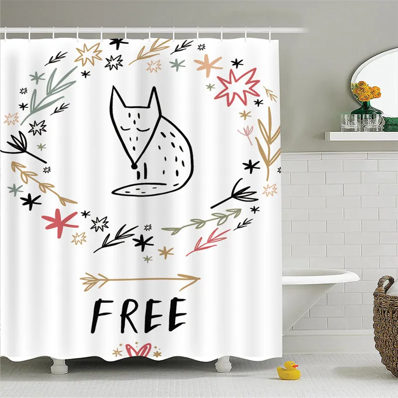Bath Curtain9 Окрашенная занавеска для душа полиэстер дышащая вода город чердак цифровая печать занавеска для душа водонепроницаемая - Цвет: Bath Curtain9