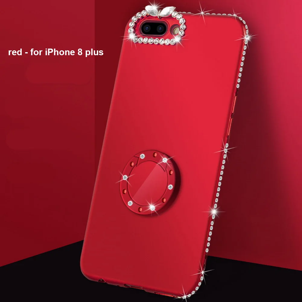 For iPhone8plus Чехол для мобильного телефона мягкий с демонстрационный держатель для колец прочный для iPhone6 6 S 7 8 Plus X XR649 - Цвет: For iPhone8plus