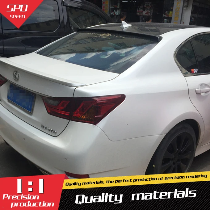 

For Lexus GS350 GS250 GS450 Roof Spoiler ABS Material Car Rear Wing Primer Color Rear Roof Spoiler For Lexus GS200 Spoiler 2013