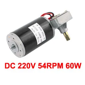 

UXCELL Hot Sale 1 Pcs JW-4040-D220-60 DC 220V 54RPM 60W DC Geared Motor for Electronic Game Machine