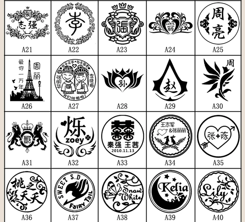Подгонянный воск печать логотип Персонализированное изображение заказное уплотнение воск уплотнение штамп Свадебное приглашение ретро старинный штамп на заказ