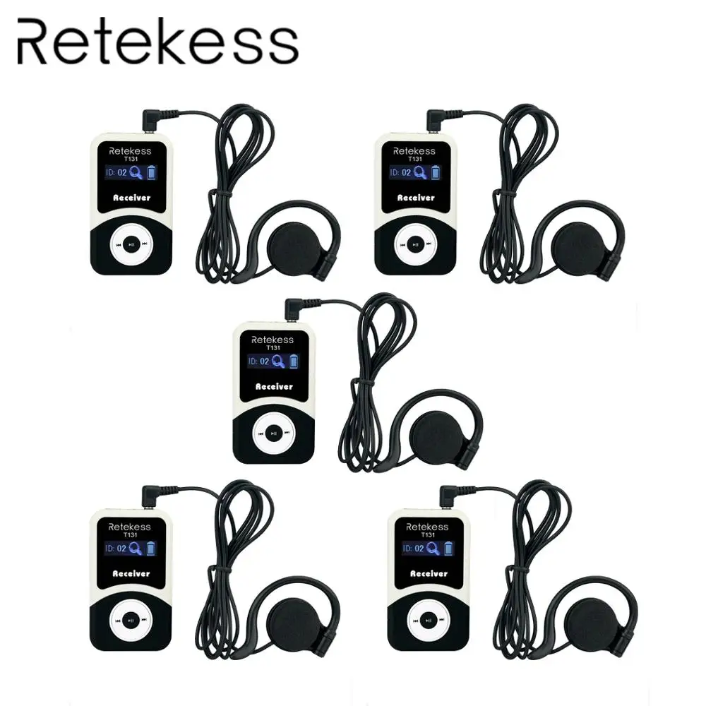 5 قطعة RETEKESS T131 99 قنوات المحمولة اللاسلكية لاستقبال مرشد سياحي نظام/المتزامن اجتماع/اللاسلكية اجتماع/الكنيسة 5 قطعة RETEKESS T131 99 قنوات المحمولة اللاسلكية لاستقبال مرشد سياحي نظام/المتزامن اجتماع/اللاسلكية اجتماع/الكنيسة