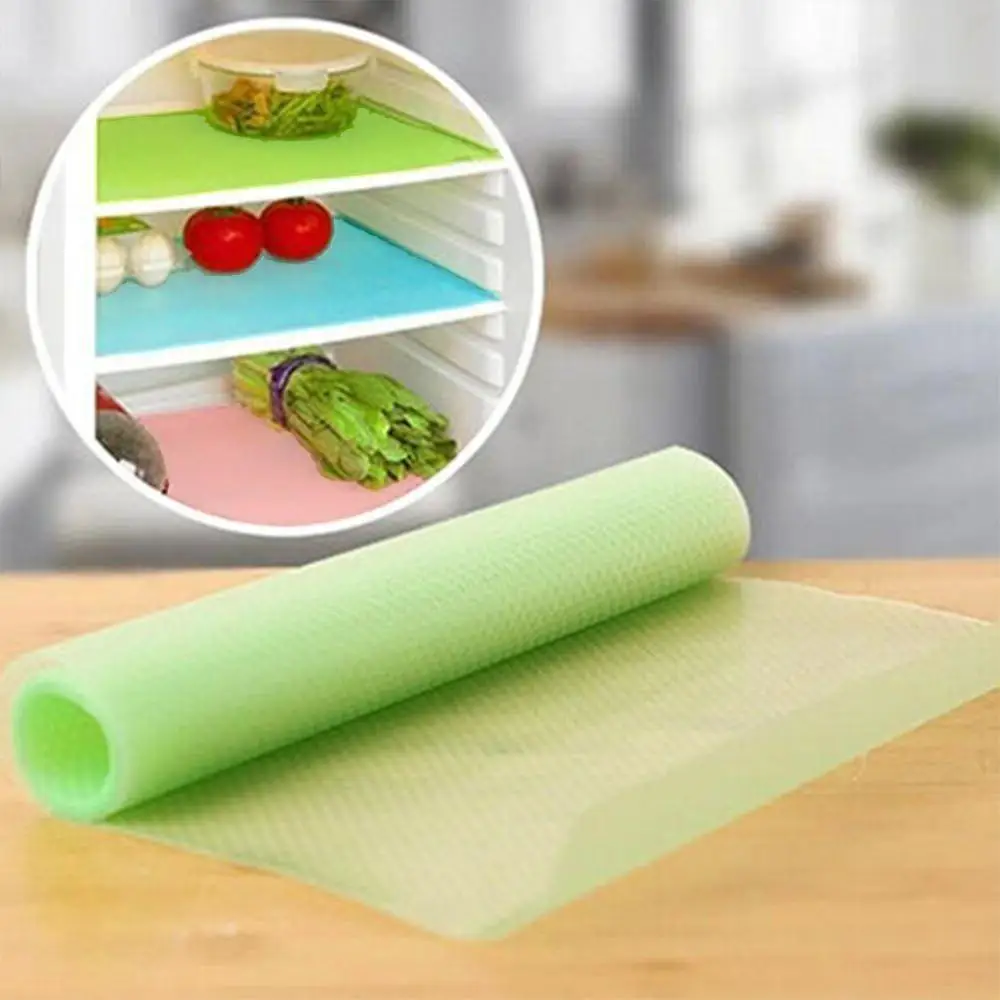 

4Pcs/set Refrigerator Pad Antibacterial Antifouling Mildew Moisture Fridge Waterproof Tailorable Pad Refrigerator Mats