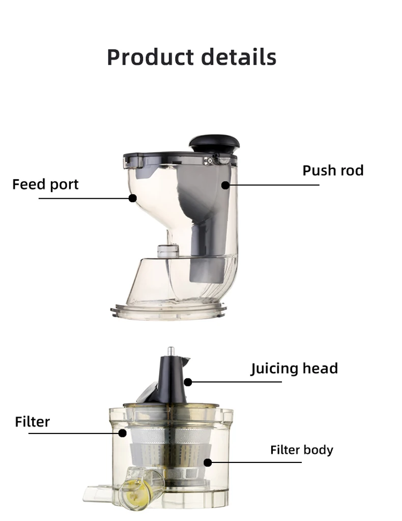Большая медленная соковыжималка с широким горлышком, низкоскоростная соковыжималка, фруктовая машина, бытовая мастицирующая соковыжималка