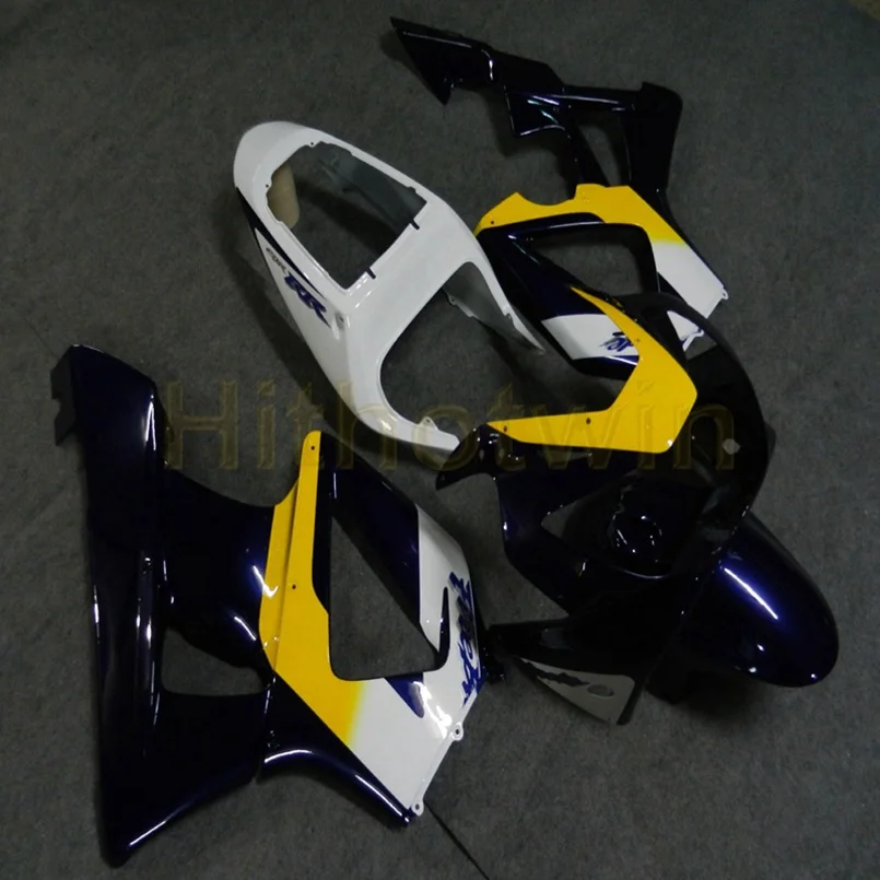 R Пользовательские Обтекатели мотоцикла для HONDA CBR929RR 2000-2001 ABS мотор панели+ Botls+ литьевая форма желтый белый черный - Цвет: R