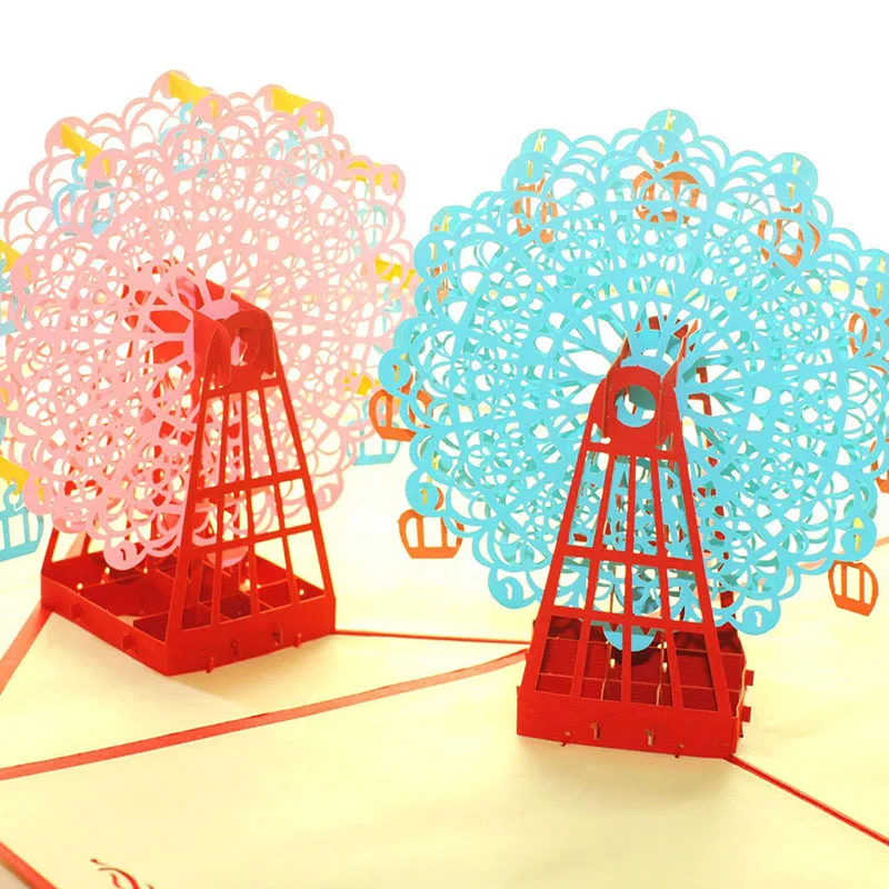  Handmade Birthday Greeting Card 3D Invitation Card for Birthday Wedding Party DC120 - 33003313321