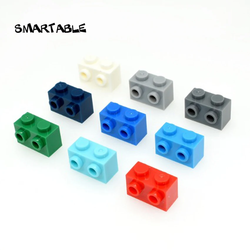 

Smartable Brick Special 1x2 with Studs on 1 Side Building Blocks Parts Toys For Kids Compatible 11211 50pcs/lot