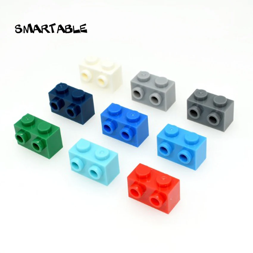 Lego Lo Of 50 1x2 White Bricks Building Block Pieces 