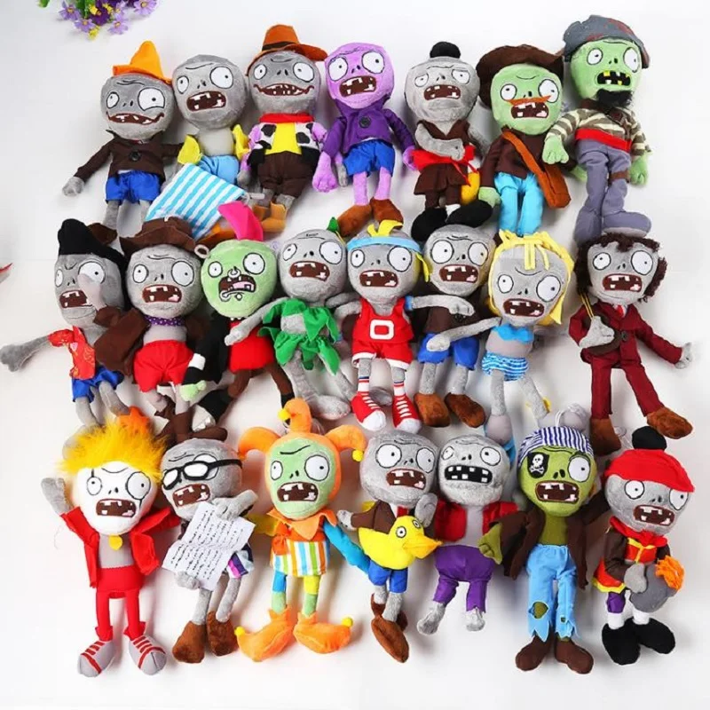 

20pcs/Lot Plants vs Zombies Plush Toy 30cm PVZ Zombies Cosplay Plush Stuffed Toys Doll Game Figure Statue Party Toys S3235