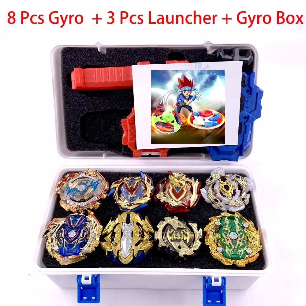 SNH-HJ-11 Все топы набор пусковых устройств Beyblade GT God Bey blade blades Burst высокая производительность Battling Top Toys для детей Bables Bayblade - Цвет: SNH-HJ-11