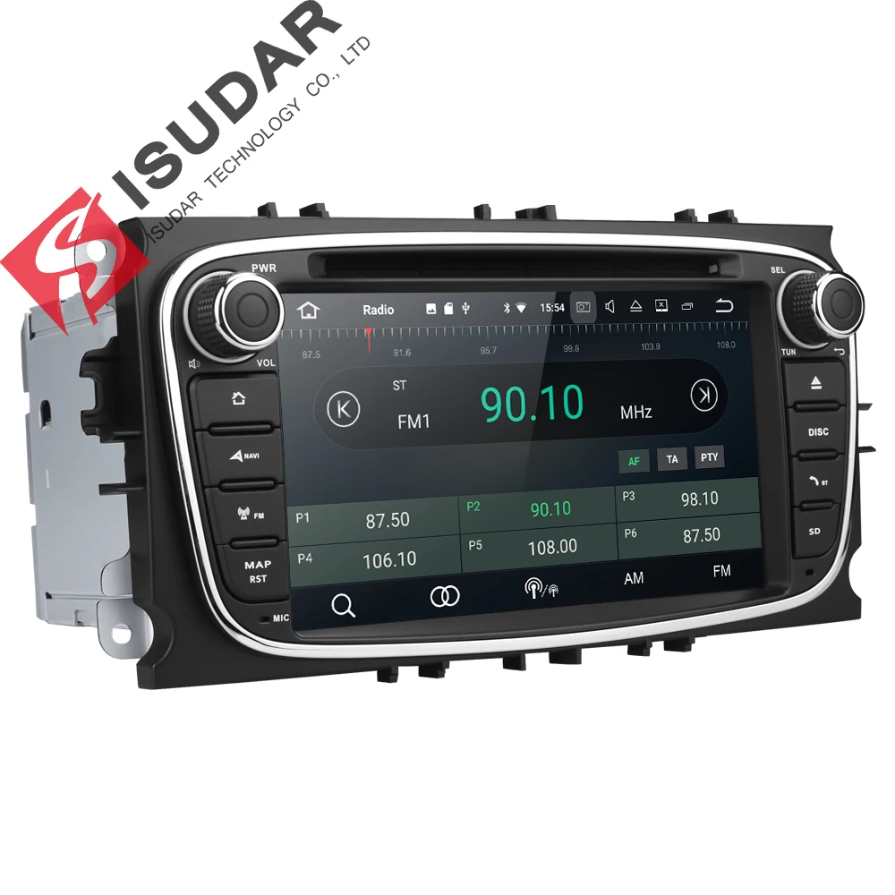 Isudar Car Multimedia Player Android 8.1 GPS 2 Din car dvd player for FORD/Focus/S-MAX/Mondeo/C-MAX/Galaxy wifi car radio DSP