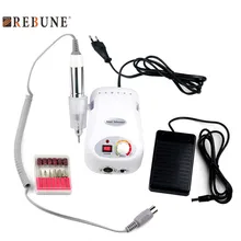 Rebune pro сверла ногтя белый 30000 об./мин. прямоугольная 110/220 v акриловые nail art оборудование файл сверла маникюр педикюр машина