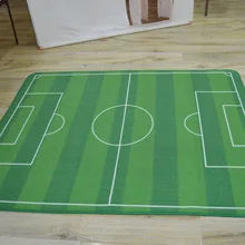 Уникальный Детский ковер, коврик для сна, мультяшный футбольный зеленый ковер, Детский ковер для гостиной, игровой ковер, детский коврик, футбольный мультяшный коврик