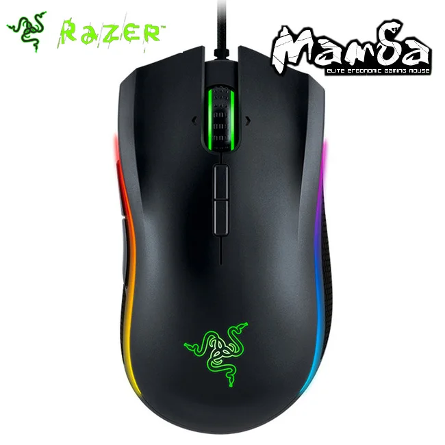 

Razer Mamba Tournament Edition 16000 DPI 5G laser sensor 210 inches per second/50G acceleration 2.1m/7ft braided fiber USB cable