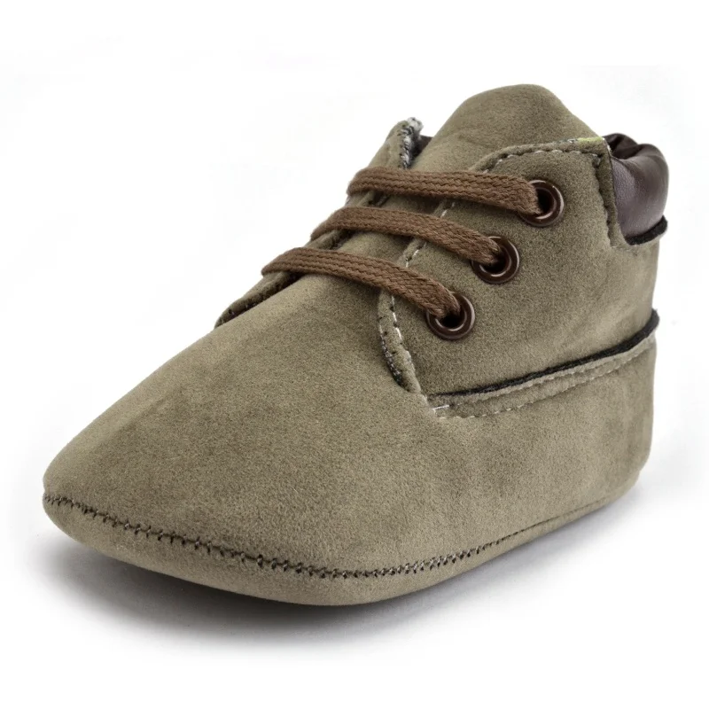 Детская обувь для маленьких мальчиков и девочек с мягкой подошвой; зимняя теплая обувь для малышей из флока; мокасины для новорожденных; Детские ботиночки для мальчиков - Цвет: WS-X-0169