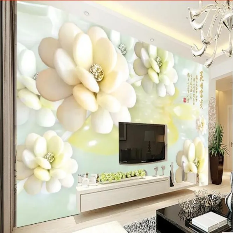 

Beibehang custom made Photo Wallpaper 3d living room bedroom wall mural decoration murals large flowers wallpaper for walls 3 d