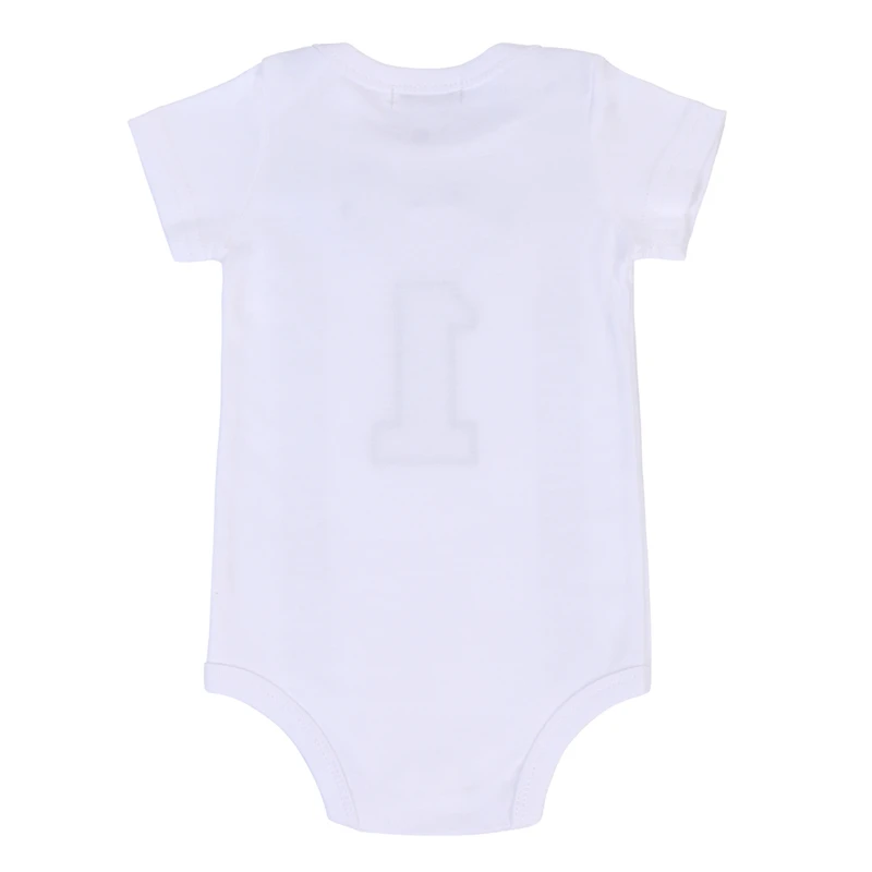 Baby Boys Girls My First 1st Birthday Striped Bow Bodysuit Party Romper Jumpsuit