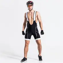 Высокие эластичные для мужчин Велосипедный спорт езда на велосипеде Велоспорт Джерси нагрудник шорты для женщин 3D гель мягкий дышащий лето