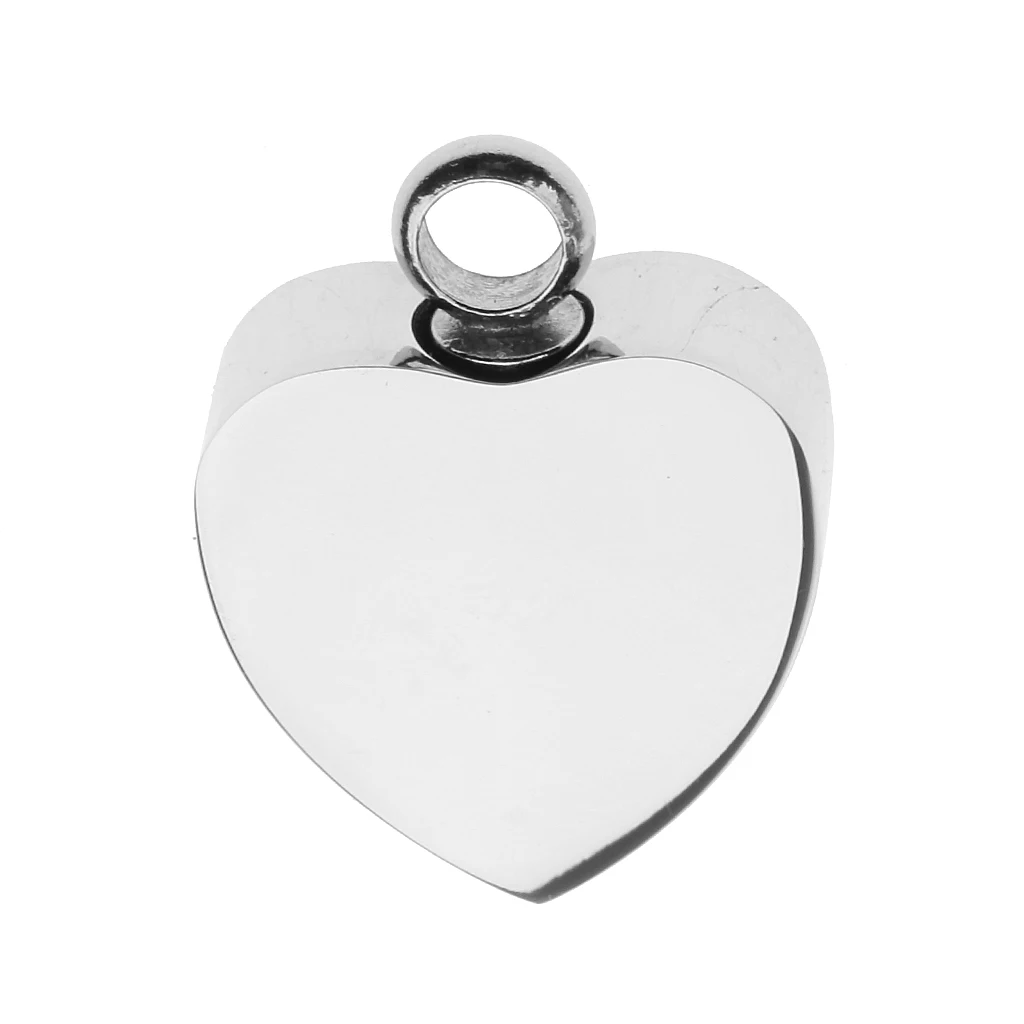 Stainless Steel Cremation My Friend Heart Urn Pendant Keepsake Memorial Charms Jewelry Fit Pendant