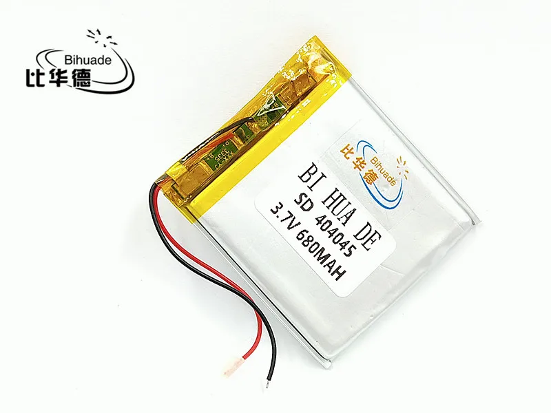 3,7 V, 680 mAH, [404045] PLIB; полимерный литий-ионный/литий-ионный аккумулятор для камеры, mp3, mp4, сотового телефона, power bank
