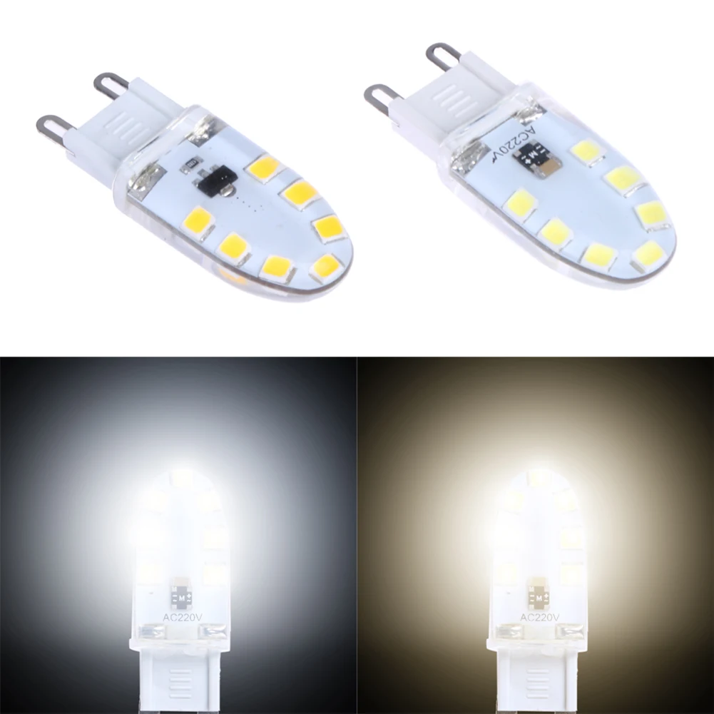

High Power New G9 LED Lamp 220V 230V 5W LED G9 Bulb Lighting Dimmable Crystal Silicone Transmittance 360 Degree Spot Light Lamp