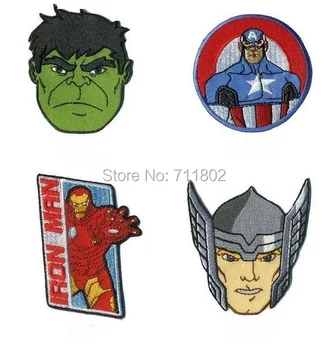

Hero iron on patches cool cloth patch coat embroidered DIY Applique Badge wholesale