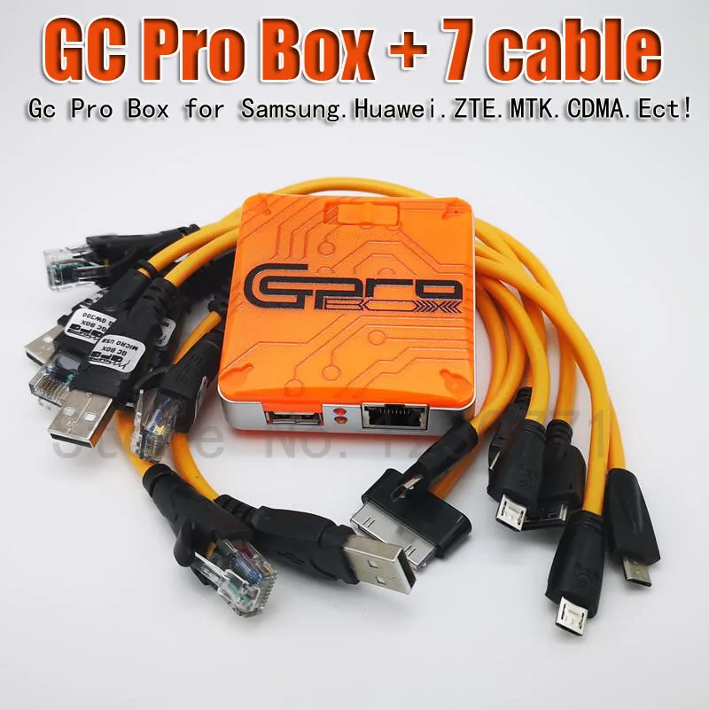 Новейший Verison GC Pro Box GC PRO BOX GcPro Box с 7 кабелями для samsung zte huawei MTK CDMA и т. Д