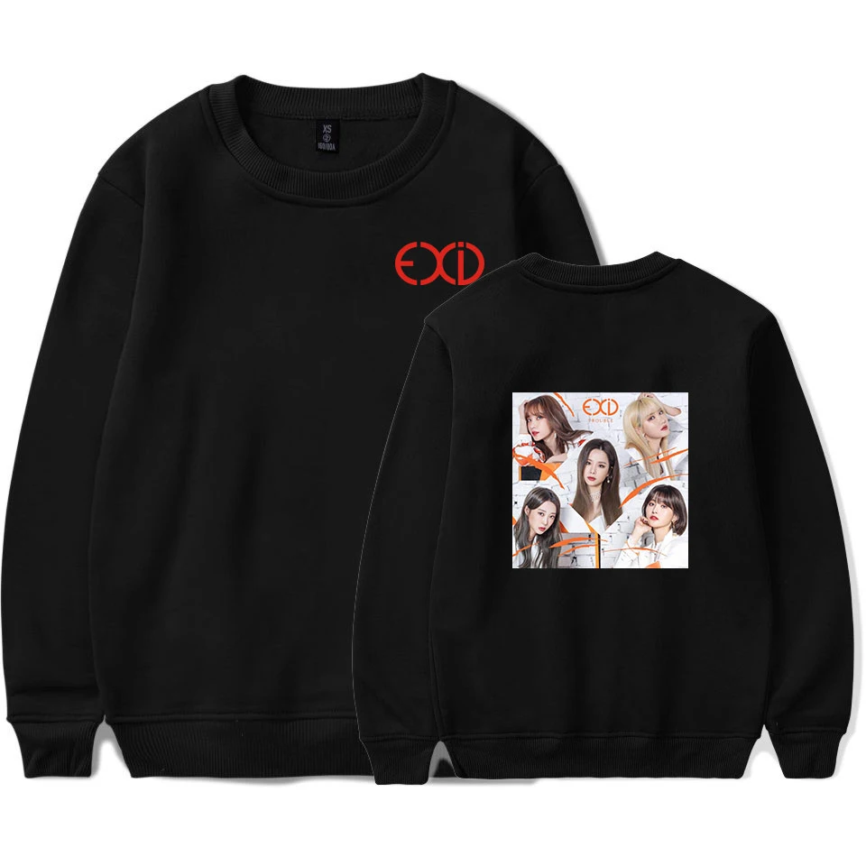 Свитшот EXID с круглым вырезом для мужчин и женщин модная кофта длинным рукавом в