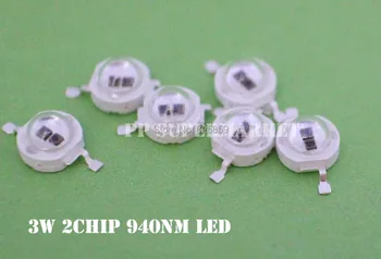 

10pcs 3W High power led 940nm infrared IR LED for night vision camera