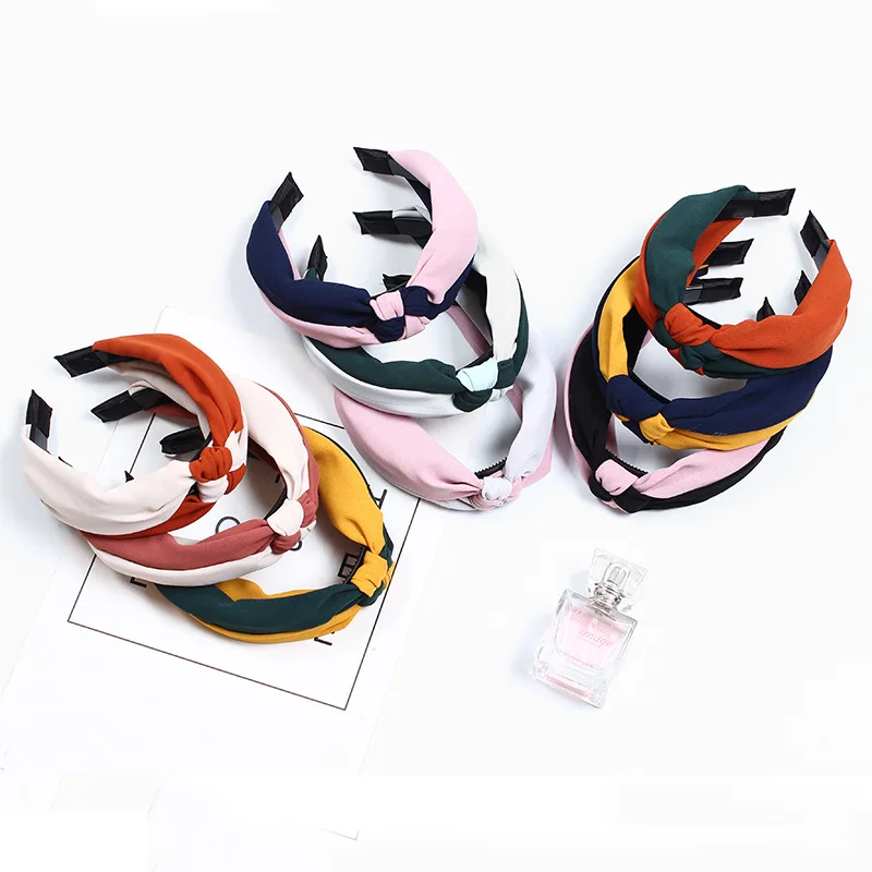 

Bohemia Style Hairband Top Knot Turban Vintage Elastic Hair Head Hoop Bands Accessories Headband for Women Girls Print headdress