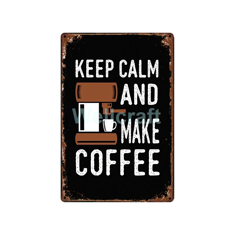 [WellCraft] кофе мир Цитата коррекция металлические знаки настенные стикеры плакат для Кафе Декор для паба бар росписи железа живопись LT-1757 - Цвет: G-4729