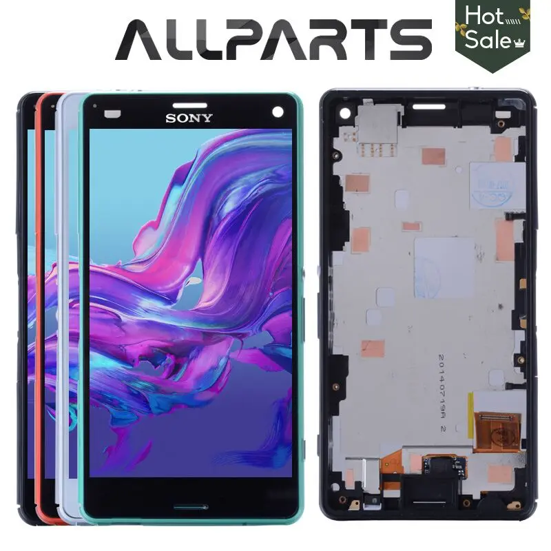4 6 Inch Original BLACK WHITE Display For SONY Xperia Z3 Compact LCD Touch Screen Digitizer