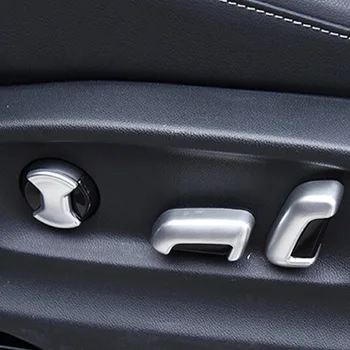 

ABS Matte For Golf 7 MK7 2016 2017 2018 Car Seat adjustment Switch cover trim Car Accessories styling decoration Sticker 6pieces