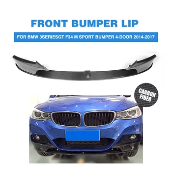 

Carbon Fiber Front Bumper Lip Spoiler Splitters Apron for BMW 3 Series GT F34 M Sport Bumper 4-Door 2014 - 2017