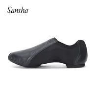 Sansha Adult Premium Slip-On Jazz Shoes With Neoprene Insert Great Fit On All Types Of Feet Genuine Leather Dance Shoes JS821LCO 1