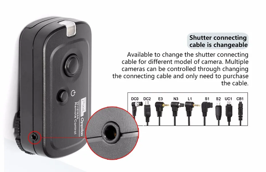 Пиксель RW-221 беспроводной спуск затвора таймер дистанционное управление(DC0 DC2 N3 E3 S1 S2) кабель для Canon Nikon sony камера VS TW283 RC-6
