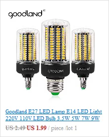 Goodland E27 светодиодный светильник E14 светодиодный смарт лампочки IC 220 V 240 V Светодиодная лампа без мерцания 24 36 48 56 69 81 89 светодиодный s SMD 5730 Люстра Свет