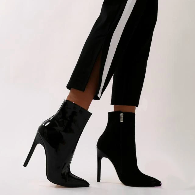 Taille Furtado Grande 47 Aiguilles Bout Automne Bottes 2018 Talons 12 black À Cm Glissière Hauts Printemps 48 Cheville Femme Mode Pink Pointu Arden Chaussures UTqdwU