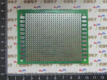 

Free shipping single HASL / 2.54MM Pitch / 7 * 9CM universal board / test board / full glass fiber green oil board