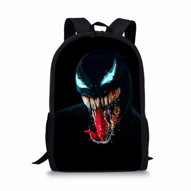 

Curel Fancl Cool Comics Venom Backpacks School Bags SchoolBags for girls boys orthopedic packbag mochila escolar book Bag 2019
