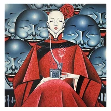 The 100% Hand painted Modern abstract Fashion Oil Painting On Canvas Wall Art Wall Pictures Painting For Live Room Home Decor