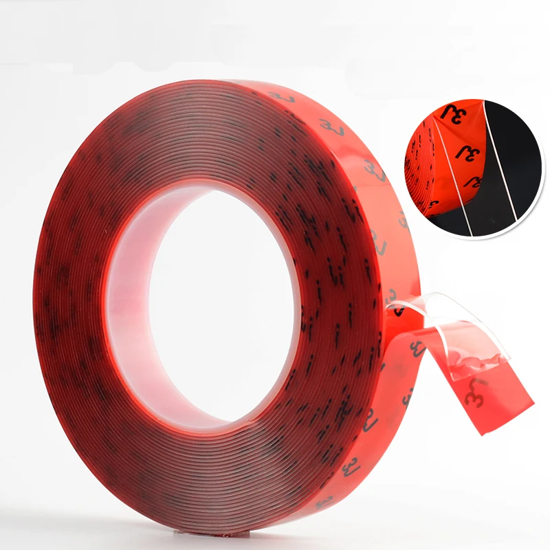 

Strong double-sided adhesive Transparent No trace waterproof Car Etc Acrylic transparent Double sided tape T1mm