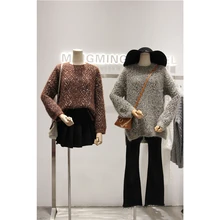 Sweaters Cotton Fashion Full And Pullovers Promotion Real 2017 Winter Warm Sweater Female Flannelette Bright Mixed Color Mohair