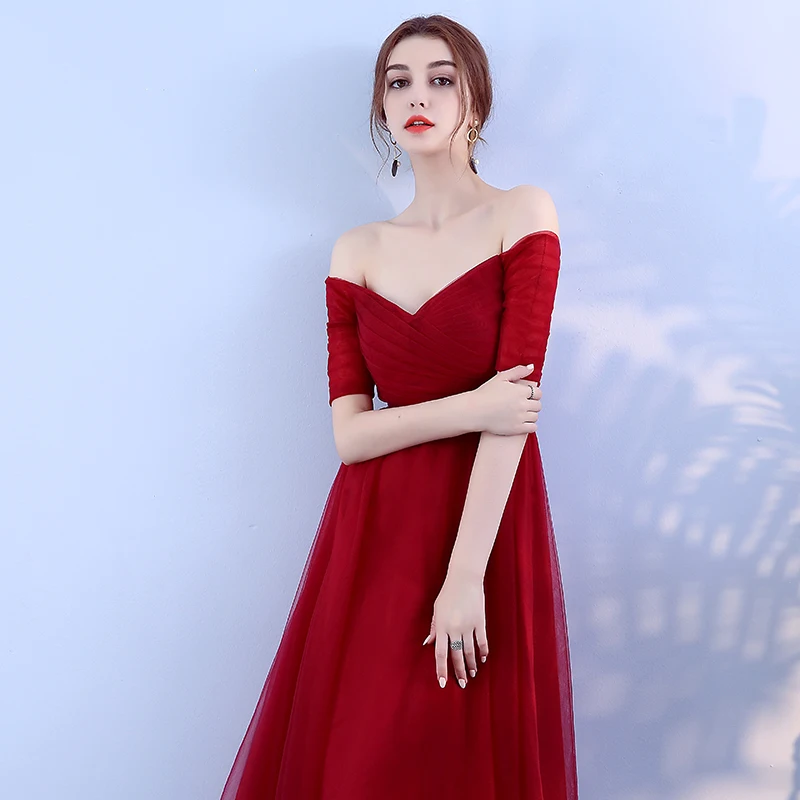 Сексуальное Милое вечернее платье; Robe De Soiree; высокое качество; Цвет черный, красный; Вечерние платья из тюля; настоящая фотография; vestido de festa