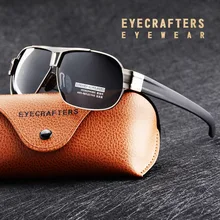 Мужские поляризованные солнцезащитные очки, металлические дизайнерские солнцезащитные очки для вождения, Ретро стиль, мужские солнцезащитные очки