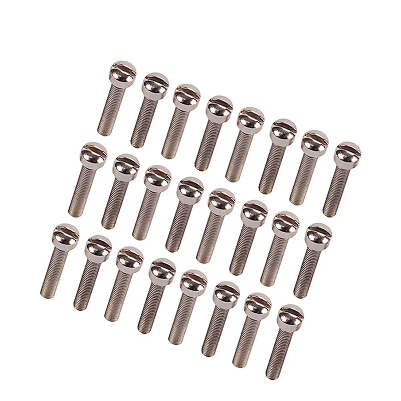 

24 Pcs Guitar Pickup Humbucker Pole Screws Portable Musical Instrument Accessories YA88