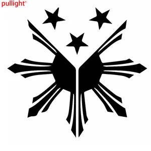 For Philippines Flag Sun Stars Graphic Die Cut Decal Sticker Car Truck Boat